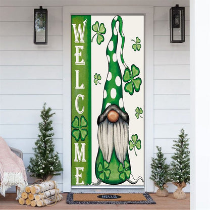 Welcome St Patricks Day Gnomes St Gnomes Door Cover, St Patrick's Day Door Cover, St Patrick's Day Door Decor, Irish Decor