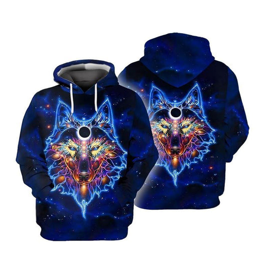 Wolf Hippie All Over Print 3D Hoodie For Men And Women, Hippie Gifts, Hippie Hoodie, Hippie Clothes