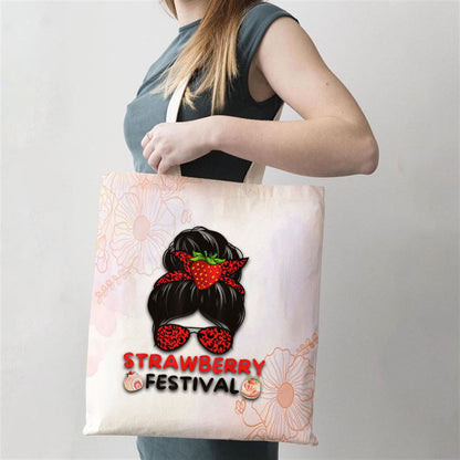 Womens Strawberry Festival Fruit Lover Mom Girl Cute Gifts Tote Bag, Mother's Day Tote Bag, Mother's Day Gift, Shopping Bag For Women
