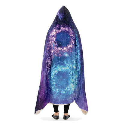 Yin Yang Galaxy Hooded Blanket, Hippie Hooded Blanket, In Style Mandala, Hippie, Cozy Vibes, Mandala Gift