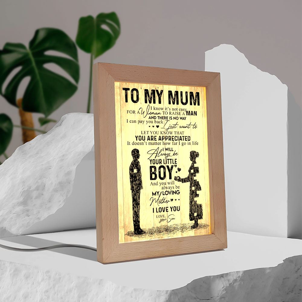 You Are Appreciated Frame Lamp Prints, Mother's Day Frame Lamp, Led Lamp For Mom, Mother's Day Gift