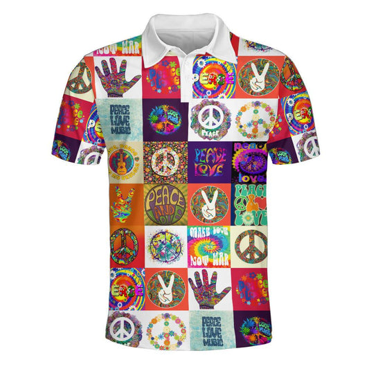 Zenful Tie Dye Harmony Polo Shirt For Men And Women, Hippie Polo Shirt, Unique Gift For Friend, Hippie Hand Dyed