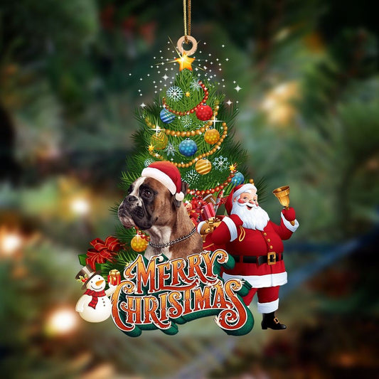 boxer Christmas Tree&Dog Hanging Ornament, Christmas Tree Decoration, Car Ornament Accessories, Christmas Ornaments 2023