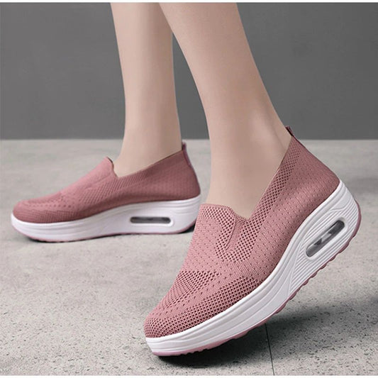 Women's Shoes, Women Laceless Breathable Shoes Comfortable Design Slip on,Women's Non slip Dress Shoes, Women's Walking Shoes