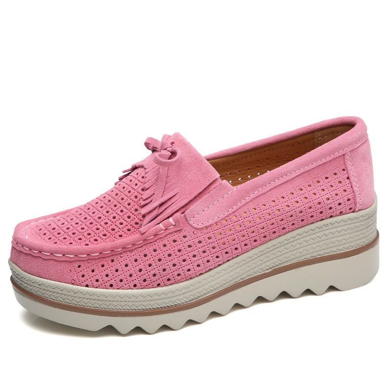 Women's Shoes, Women Suede Loafers Height Increase Flat Platform Casual Wedges Shoes, Women's Non slip Dress Shoes, Women's Walking Shoes