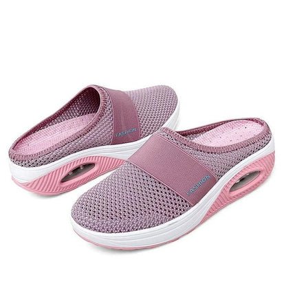Women's Shoes, Women Breathable Slippers Mesh Lightweight Thick Air Sole Shoes,Women's Non slip Dress Shoes, Women's Walking Shoes