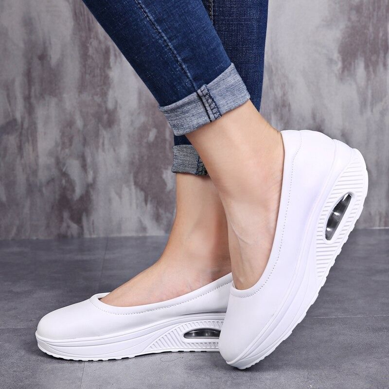 Women's Shoes, Nurse Walking Shoes For Women Height Increase Slip-ons, Women's Non slip Dress Shoes, Women's Walking Shoes