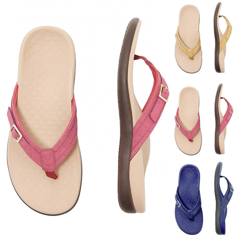Women's Sandals, New Roman Retro Orthopedic Sandals For Women Comfortable Flip Flops