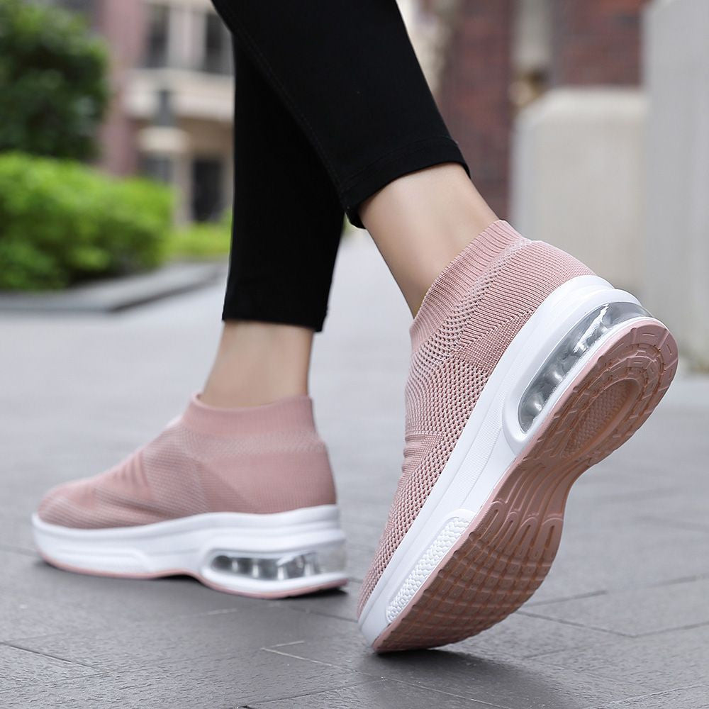 Women's Shoes, Women Weave Mesh Air Cushion Sneakers Arch Support Lightweight Comfortable Shoes,Women's Non slip Dress Shoes, Women's Walking Shoes