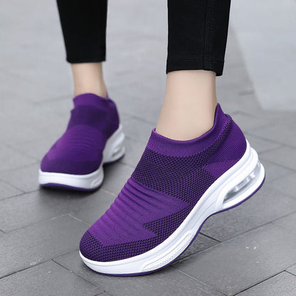 Women's Shoes, Women Weave Mesh Air Cushion Sneakers Arch Support Lightweight Comfortable Shoes,Women's Non slip Dress Shoes, Women's Walking Shoes