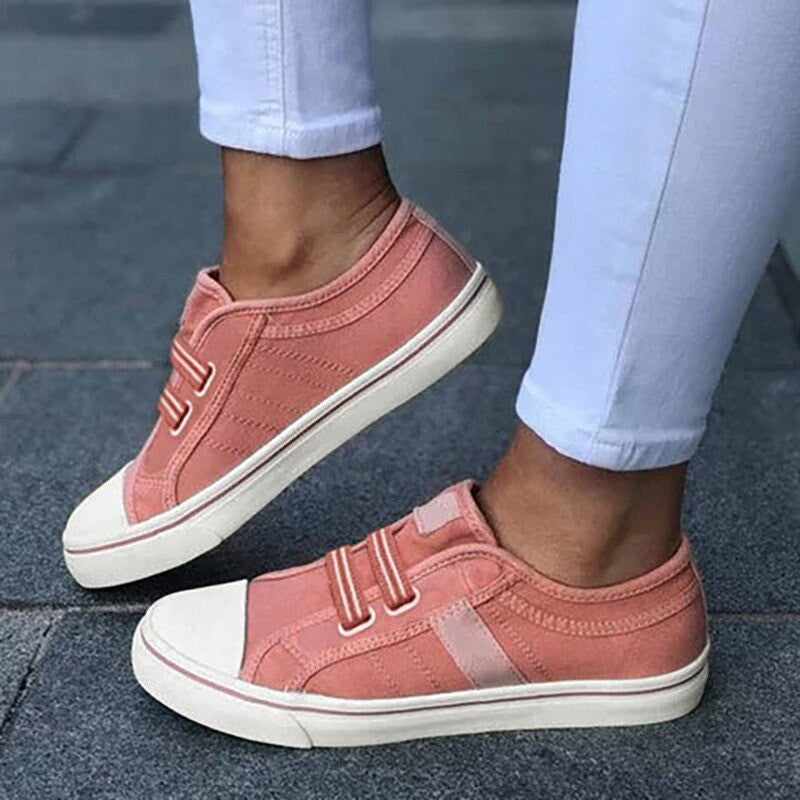 Women's Shoes, Women Orthopedic Oversized Canvas Flats Elastic Band Comfy Wearable Casual Shoes,Women's Non slip Dress Shoes, Women's Walking Shoes