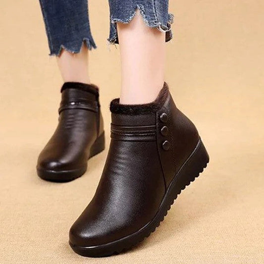 Women's Shoes,Snow Boots Women Leather Ankle Orthopedic Shoes, Women's Non slip Dress Shoes, Women's Walking Shoes