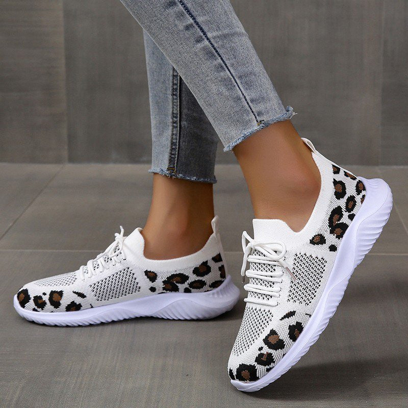 Women's Shoes, Fashionable Leopard Cushion Sneakers Women Orthopedic Shoes,Women's Non slip Dress Shoes, Women's Walking Shoes