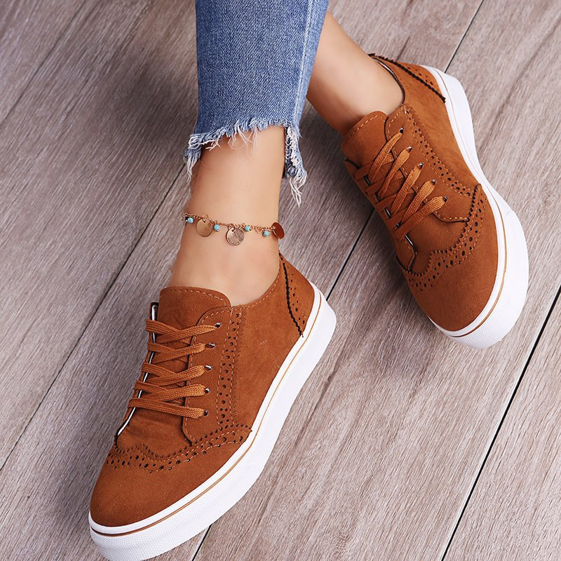  Women Arch Support Shoes Comfortable Round Toe Vulcanized Retro Shoes