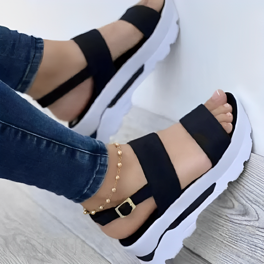 Women's Sandals, Women Orthopedic Sandals Comfortable Soft Sole Ankle Strap Wedge Sandals