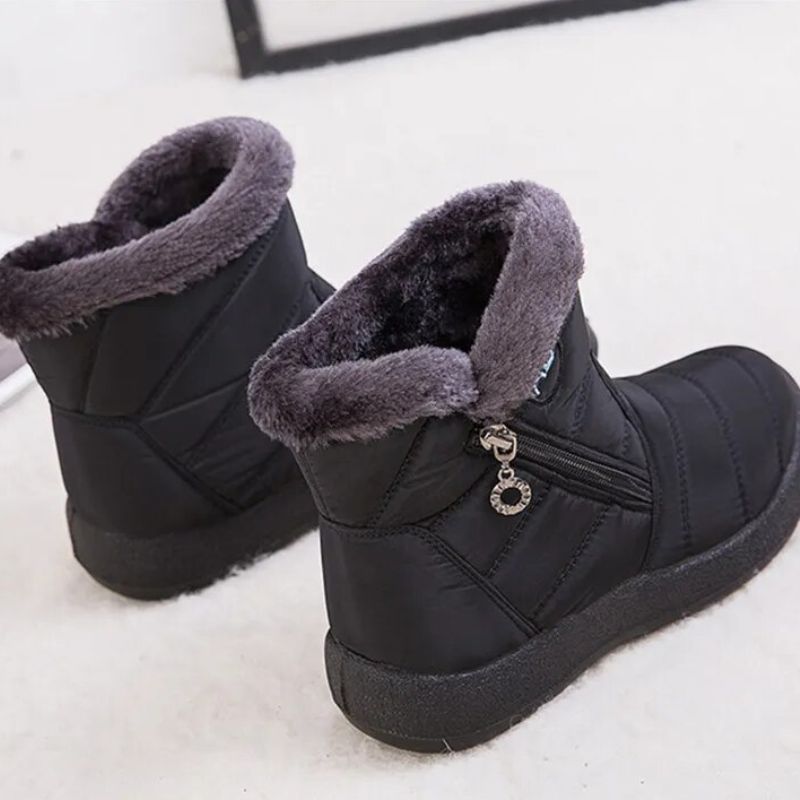 Orthopedic Shoes Waterproof Fur-lined Slip On Winter Women Snow Boots