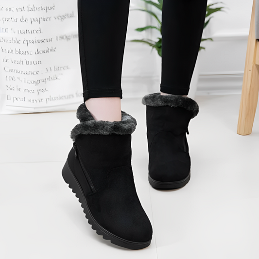  Orthopedic Boots Side-Zipper Seamless Velvet Modern Plush Women Shoes