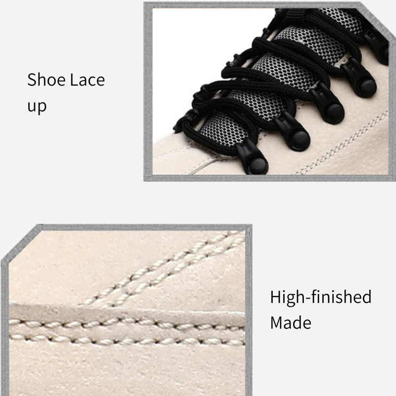  Orthopedic Plush Lace Up Stable Sole Weatherproof Snow Hiking Shoes for Women