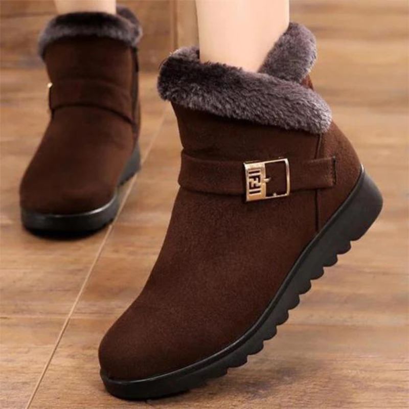  Orthopedic Women Ankle Boots Fur Lined Super Warm Winter Comfortable Shoes