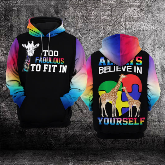 Autism Hoodie, Always Believe In Yourself All Over Print Hoodie