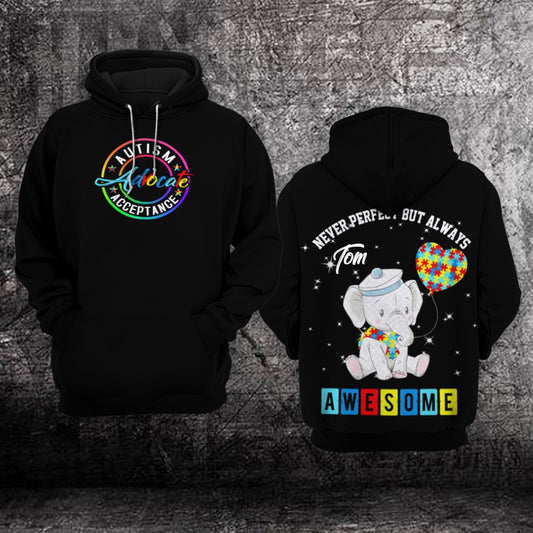 Autism Hoodie, Autism Awareness Autism Advocate Acceptance Custom All Over Print Hoodie