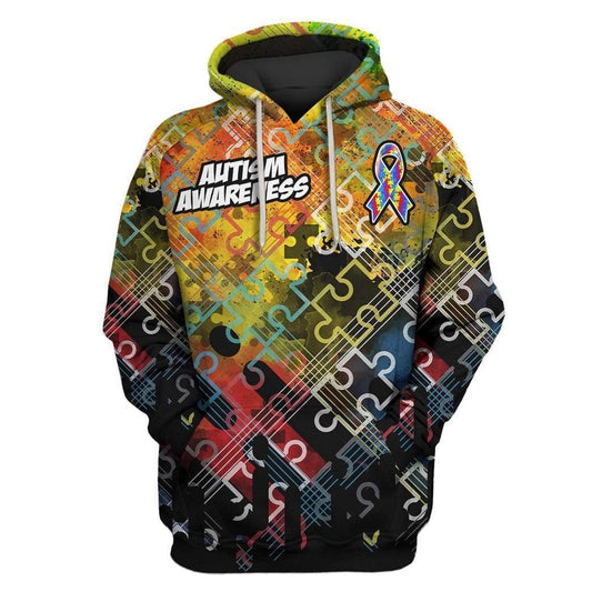 Autism Hoodie, Autism Awareness Custom All Over Print Hoodie