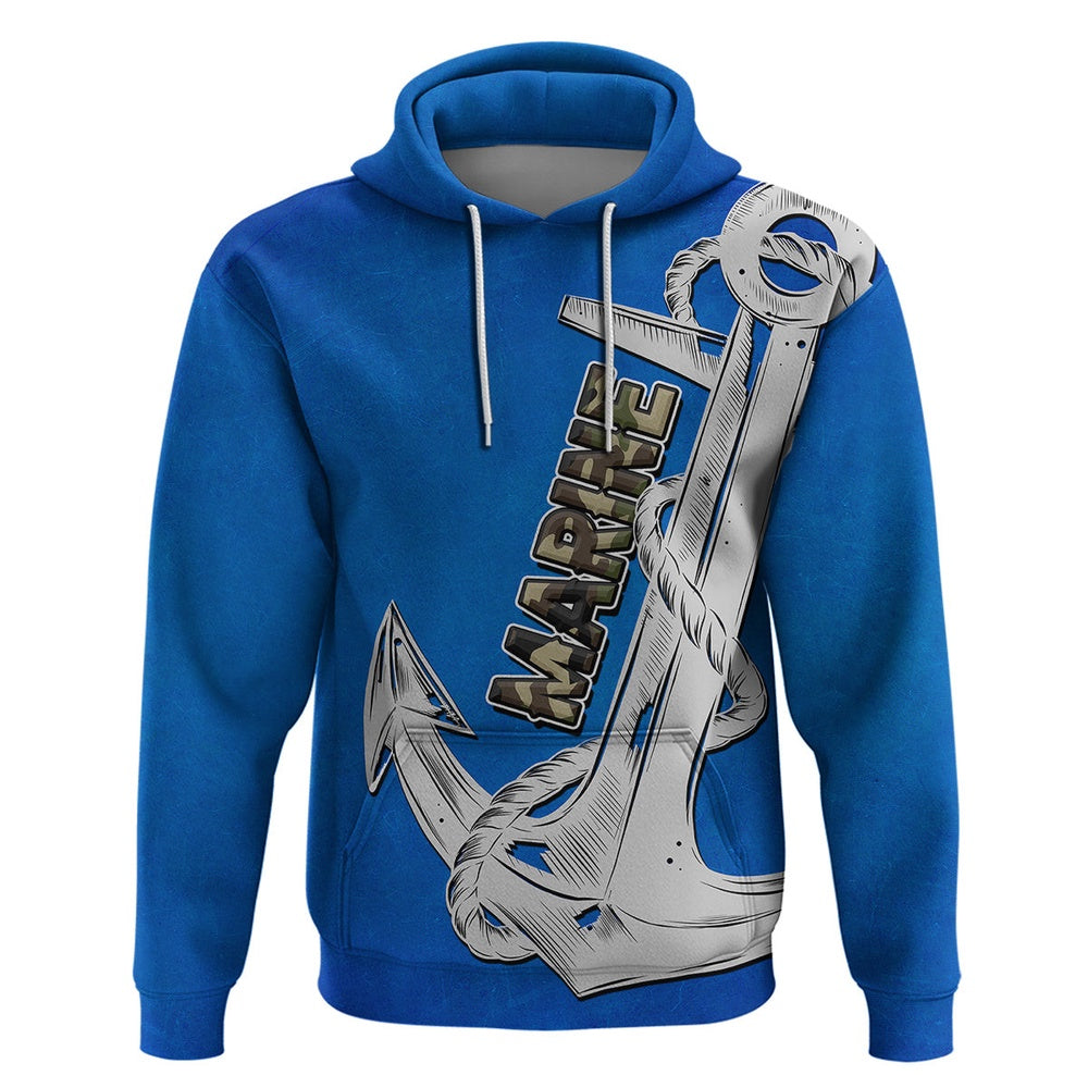 Autism Hoodie, Autism Awareness Month Marine Life Anchor In Love All Over Print Hoodie