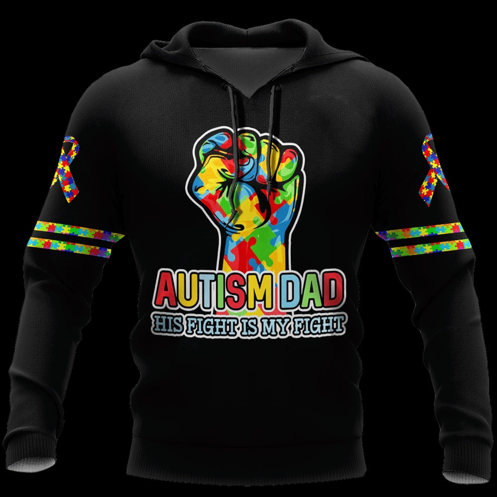 Autism Hoodie, Autism Dad All Over Print Hoodie