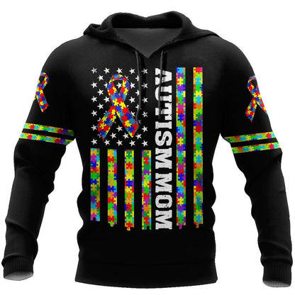 Autism Hoodie, Autism Mom All Over Print Hoodie