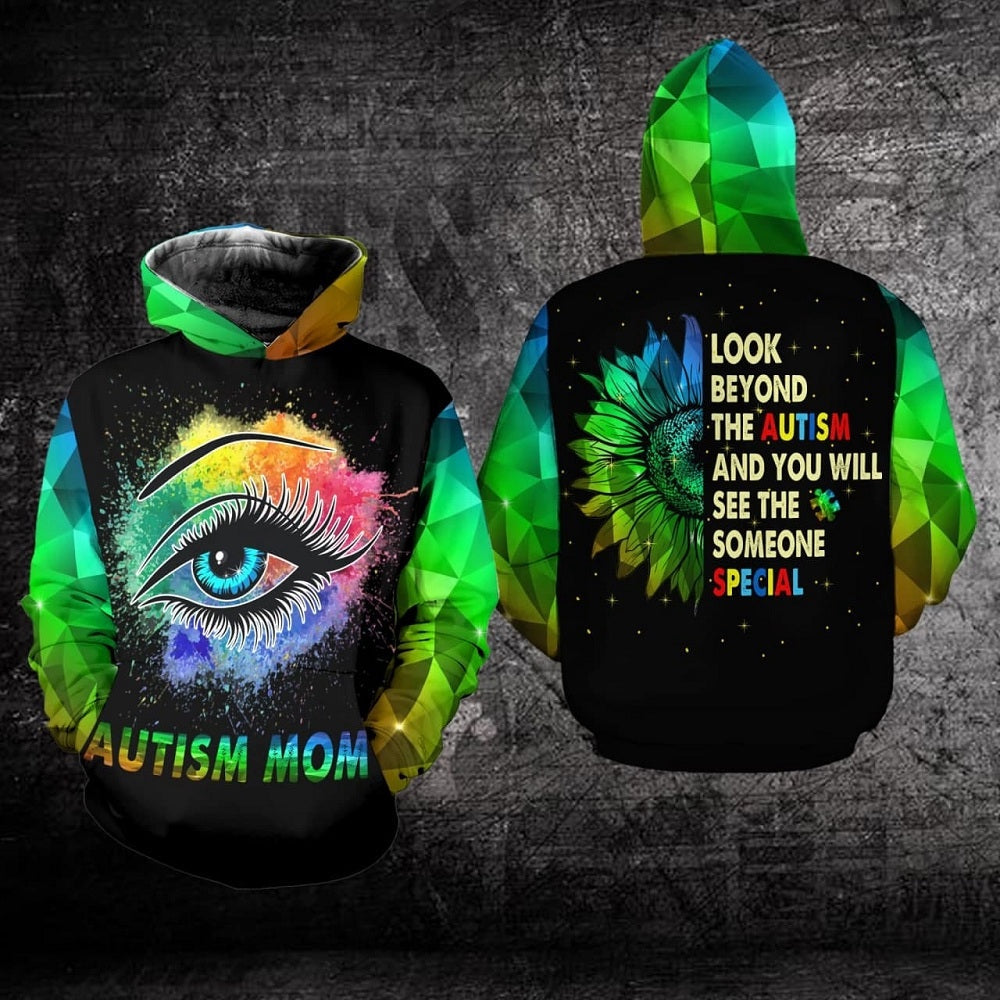 Autism Hoodie, Look Beyond The Autism And You Will See The Someone The Special All Over Print Hoodie