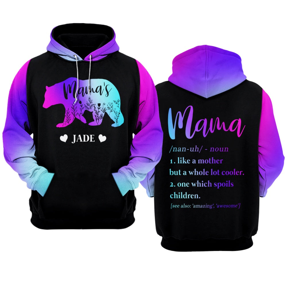 Autism Hoodie, Mama Bear Custom All Over Print Hoodie