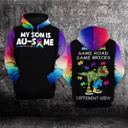 Autism Hoodie, My Son Is Au-Some All Over Print Hoodie