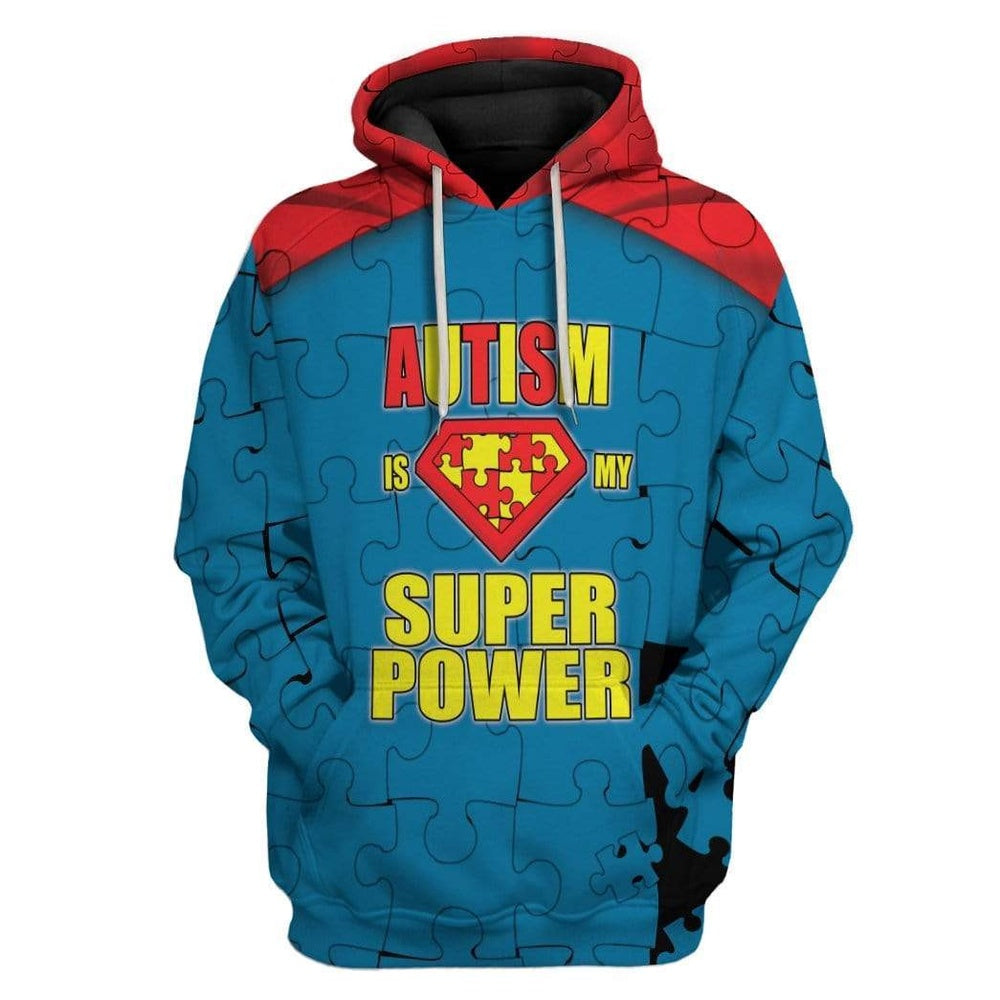 Autism Hoodie, My Superpower Autism Custom All Over Print Hoodie