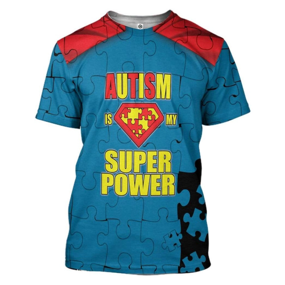 Autism Hoodie, My Superpower Autism Custom All Over Print Hoodie