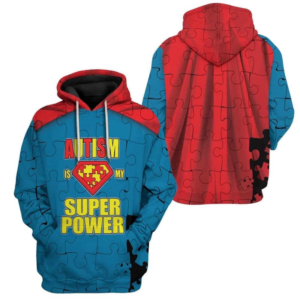 Autism Hoodie, My Superpower Autism Custom All Over Print Hoodie