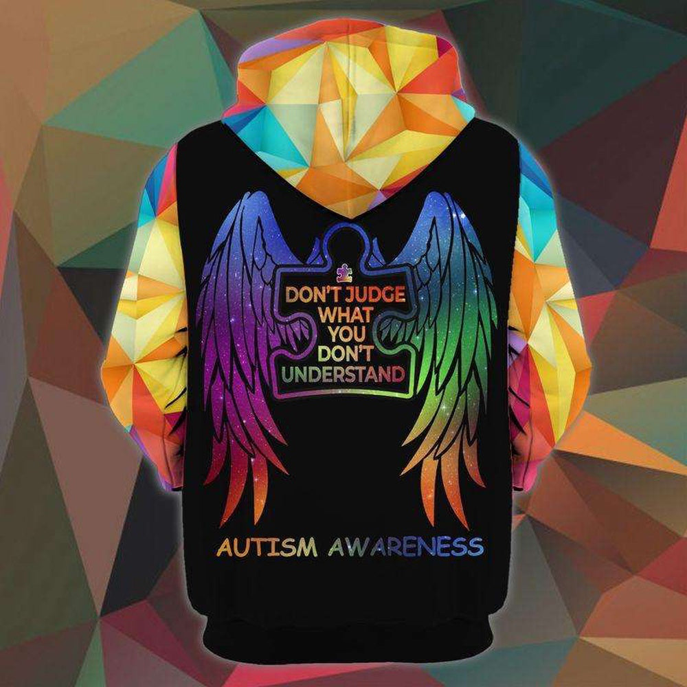 Autism Hoodie, Never Underestimate An Autism Mom All Over Print Hoodie
