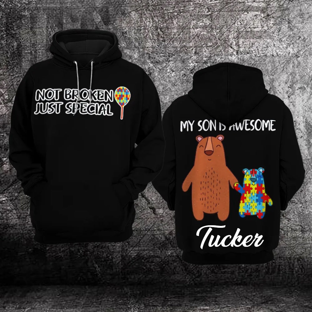 Autism Hoodie, Not Broken Just Special Custom All Over Print Hoodie