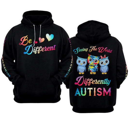 Autism Hoodie, Seeing The World Differently All Over Print Hoodie
