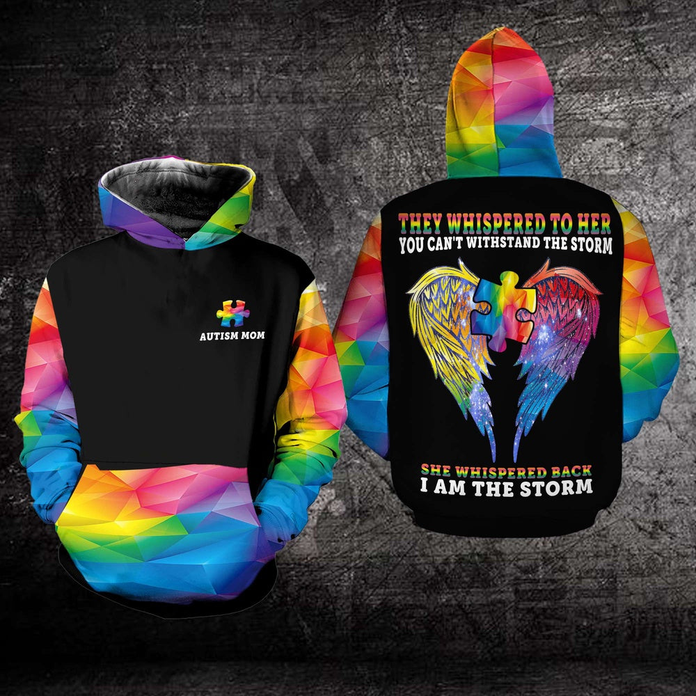Autism Hoodie, They Whispered To Her All Over Print Hoodie