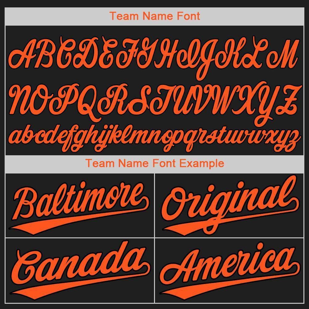 Custom Black Orange Baseball Jersey, Custom team Baseball Jersey Maker, Baseball Shirts