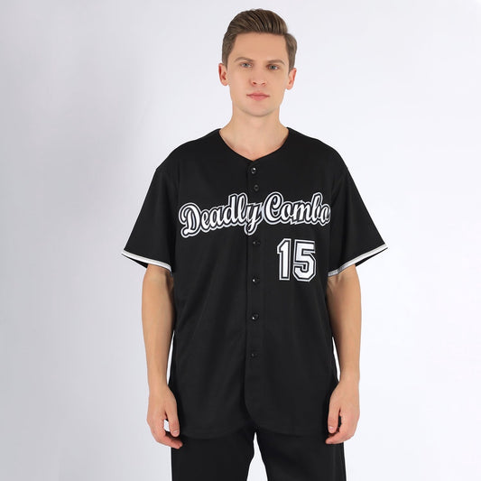 Custom Black White-Gray Baseball Jersey, Custom team Baseball Jersey Maker, Baseball Shirts