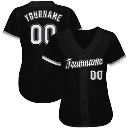 Custom Black White-Gray Baseball Jersey, Custom team Baseball Jersey Maker, Baseball Shirts