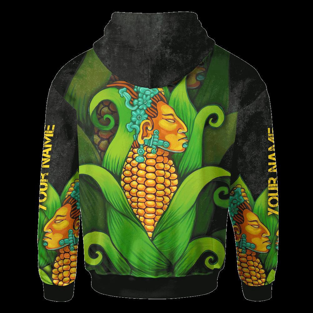 Customized Mexico 3D Hoodie, The Maya Maize God Maya Aztec Calendar All Over Printed 3D Hoodie, Aztec Hoodie, Mexico Shirt
