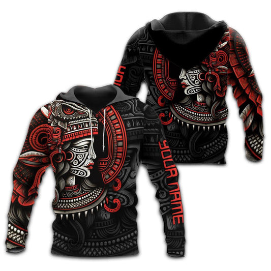 Customized Mexico 3D Hoodie, Tlaltecuhtl Aztec Gods All Over Printed 3D Hoodie, Aztec Hoodie, Mexico Shirt