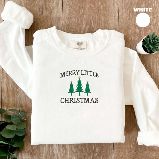 Embroidered Custom Sweatshirts, Embroidered Merry Christmas Sweatshirt, Womens Christmas Sweatshirt For Family, Christmas Gift