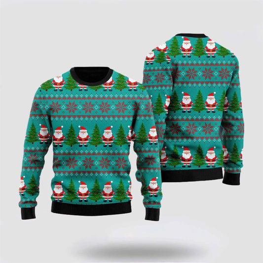 Green Santa Claus Merry Christmas Ugly Christmas Sweater For Men And Women, Christmas Gift, Christmas Winter Fashion