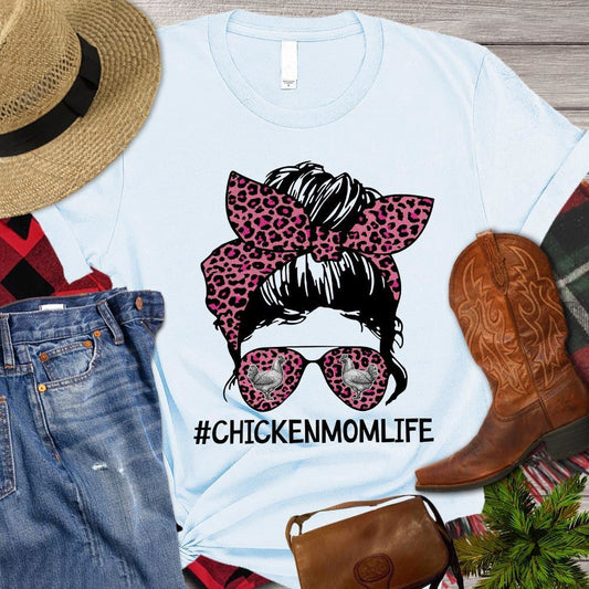 Mother's Day Chicken T-shirt, Chicken Mom Life T Shirt, Farm T shirt, Farmers T Shirt, Farm Oufit