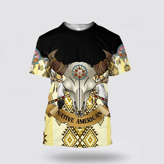 Native American T Shirt, Iconic Fashion Native American 3D All Over Printed T Shirt, Native American Graphic Tee For Men Women