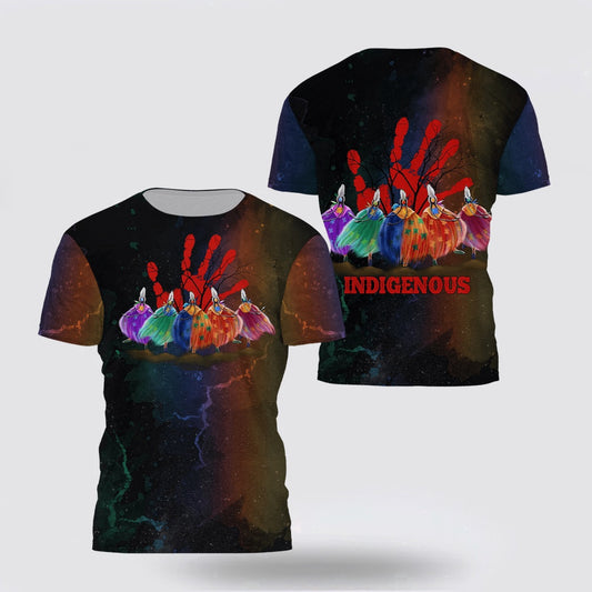 Native American T Shirt, Indigenous Native American 3D All Over Printed T Shirt, Native American Graphic Tee For Men Women