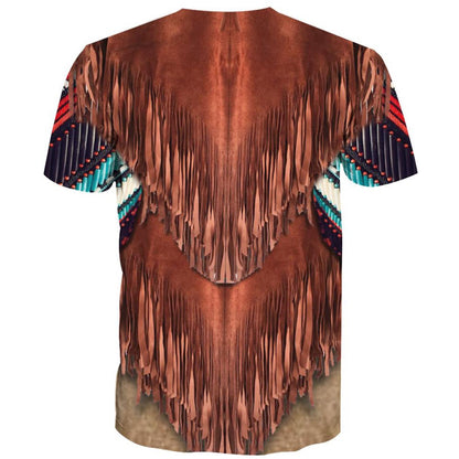 Native American T Shirt, Native American Creative All Over Printed T Shirt, Native American Graphic Tee For Men Women
